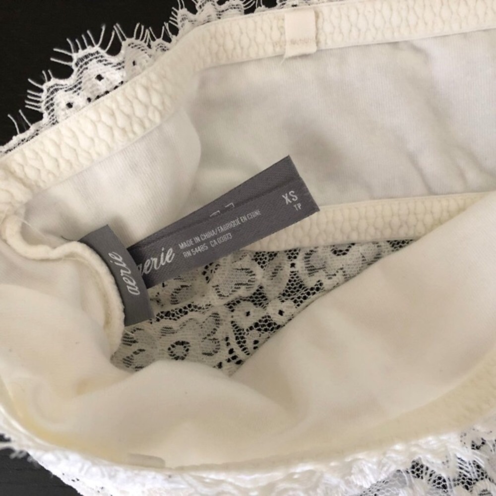 Aerie White Lace Bandeau - Picture 6 of 7